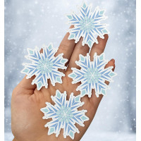 Aplique frozen (floco de neve azul)