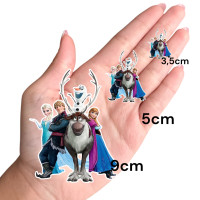 Aplique frozen de inverno personagens juntos Aplique frozen de inverno personagens juntos