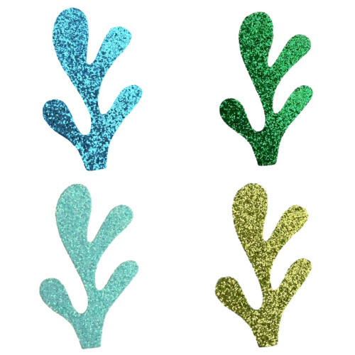 Aplique alga marinha glitter 5cm