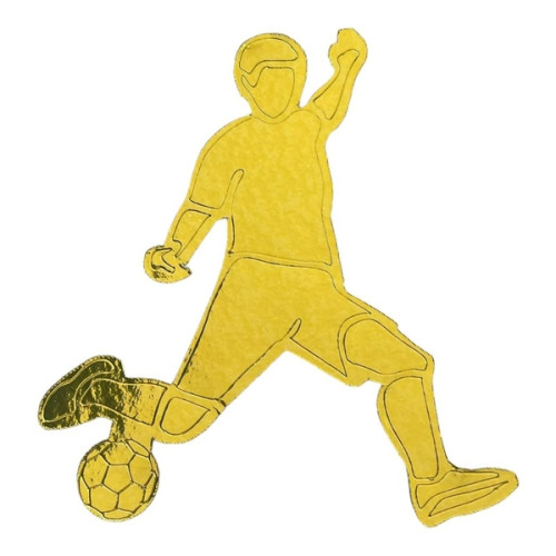 Aplique futebol (jogador dourado)