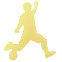 Aplique futebol (jogador dourado)