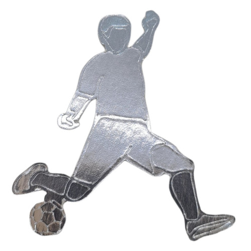 Aplique futebol (jogador prata)