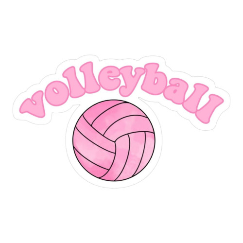 Aplique volei bola rosa volleyball