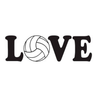 Aplique volei LOVE