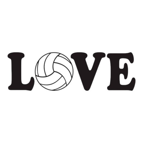 Aplique volei LOVE