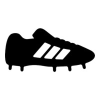 Aplique futebol chuteira preta