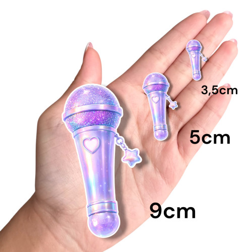 Aplique Huntrix microfone