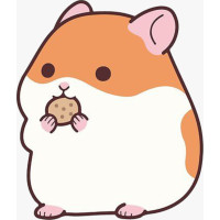 Aplique hamster cookie