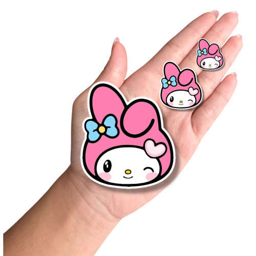 Aplique Hello Kitty My Melody cabeça