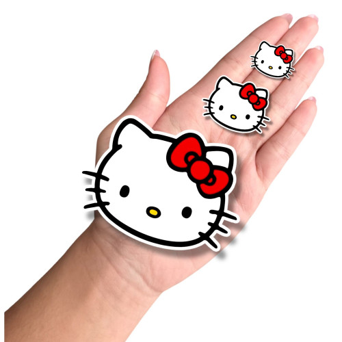 Aplique Hello Kitty vermelha cabeça Aplique Hello Kitty vermelha cabeça
