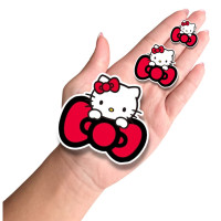Aplique Hello Kitty vermelha laço