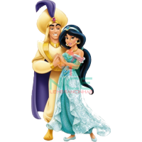 Aplique Princesa Jasmine e Aladin