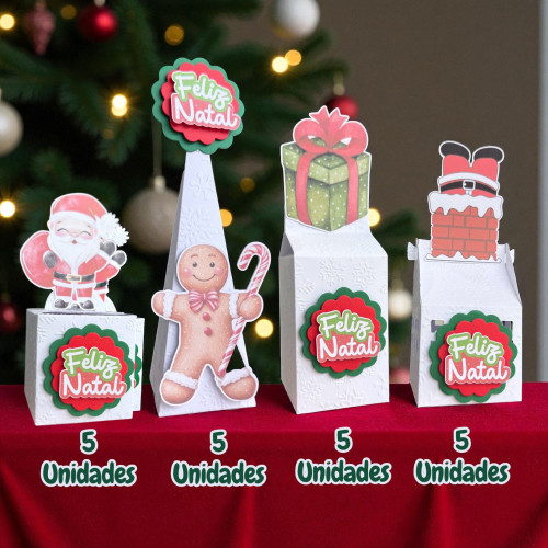Kit Pegue e Monte NATAL 20 peças Kit Pegue e Monte NATAL 20 peças