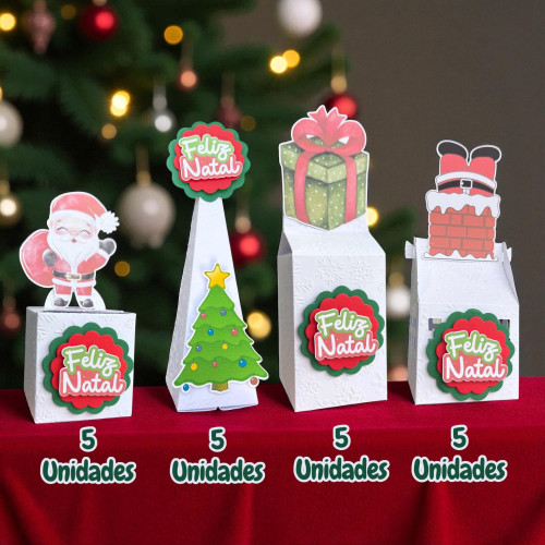 Kit Pegue e Monte NATAL 20 peças