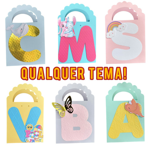 Kit Pegue e Monte 10 unidades sacola surpresa