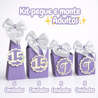 Kit Pegue e Monte adulto 20 peças Kit Pegue e Monte adulto 20 peças