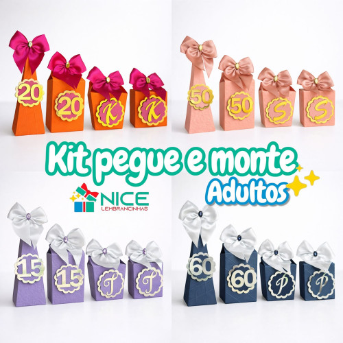 Kit Pegue e Monte adulto 20 peças Kit Pegue e Monte adulto 20 peças