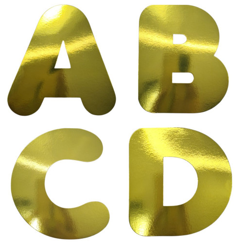 Aplique Letra 4cm Dourado - PAGUE 2 E LEVE 3