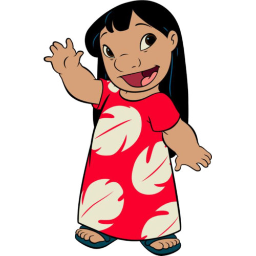  Aplique Stitch (Lilo vestido vermelho)