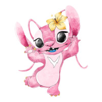 Aplique Stitch aquarela Angel