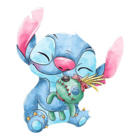 Aplique Stitch aquarela Xepa