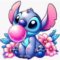 Aplique Stitch Ice cream (Chiclete)