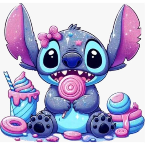 Aplique Stitch Ice cream (Doces)