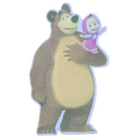 Masha e o urso juntos.(de 1 a 10 und)
