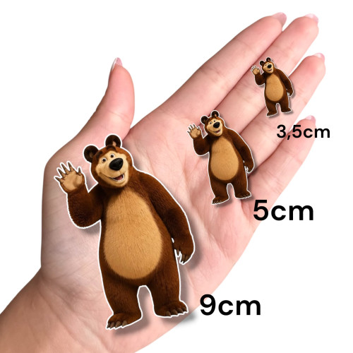Aplique Masha e o Urso urso sozinho Aplique Masha e o Urso urso sozinho