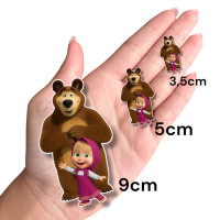 Aplique Masha e o Urso juntos Aplique Masha e o Urso juntos