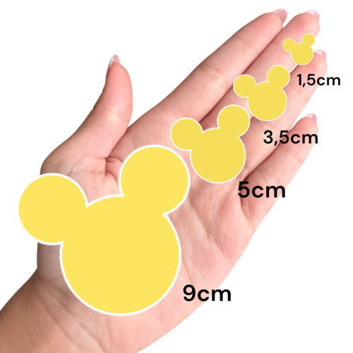 Aplique Mickey cabeça amarela Aplique Mickey cabeça amarela