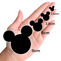 Aplique Mickey cabeça preta