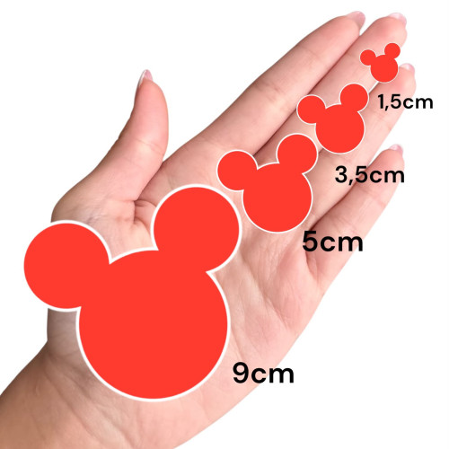 Aplique Mickey cabeça vermelha Aplique Mickey cabeça vermelha