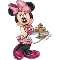 Aplique Minnie confeiteira 01 