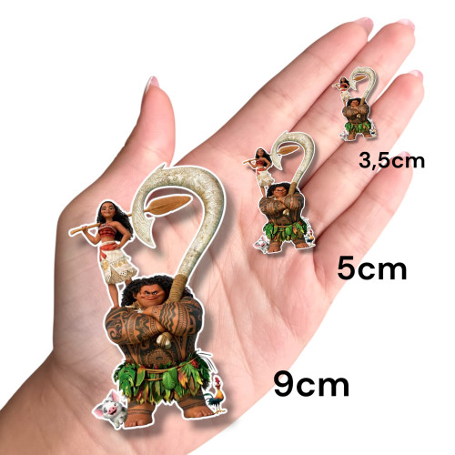 Aplique Moana personagens juntos