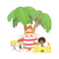 Aplique mundo Bita na praia