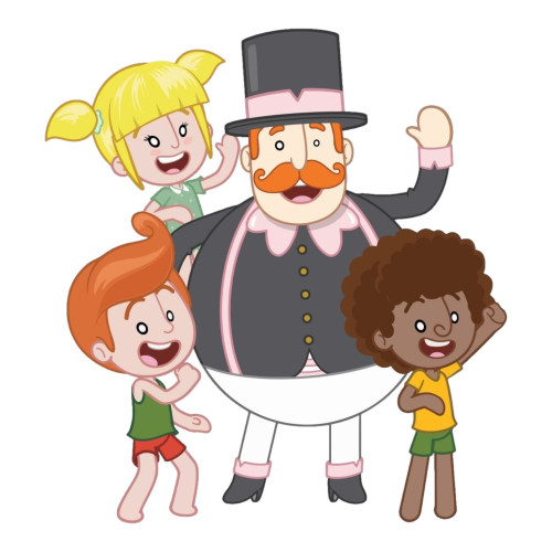 Aplique mundo bita personagens juntos