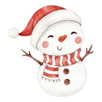 Aplique natal Boneco de Neve