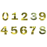 Aplique Número dourado 9cm