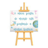 Aplique Jesus pintor cavalete