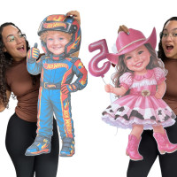 Big aplique 80cm mascote de papel fosco para decoração 180g  