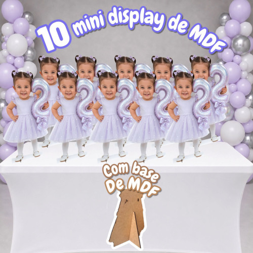 10 Mini display MDF personalizado 30cm para festa infantil - premium impressão fotográfica 10 Mini display MDF personalizado 30cm para festa infantil - premium impressão fotográfica