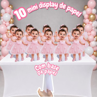 10 Mini display mascote de mesa papel offset 180g personalizado 27cm 10 Mini display mascote de mesa papel offset 180g personalizado 27cm