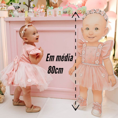 Display MDF 80cm corte laser papel fotografico alta resolução brilho