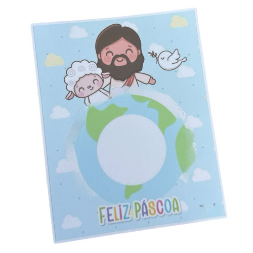 Páscoa Card Jesus para bombom