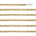 Soutache Metalizado Dourado Ref.N500/03 3mm 5mts