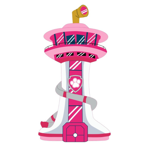 Aplique Patrulha canina torre rosa