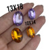 Chaton oval 10x14mm base diamante(10un)