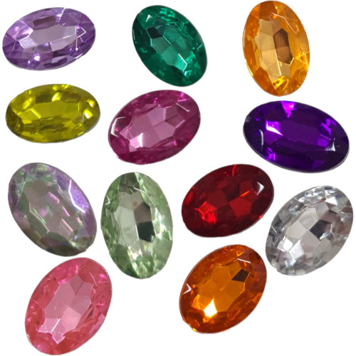 Chaton oval 10x14mm base irregular  (10un)