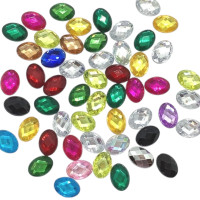 Chaton oval 10x14mm base reta(10un)